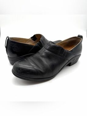 ARIAT Paddock ~ Womens Slip On Comfort Booties ~ Sz 9.5B ~ Black Leather 52301